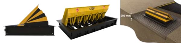 Блокиратор дорожный гидравлический HRB 900 SHALLOW (HRB-30P90-SHLW), длина 3000 мм