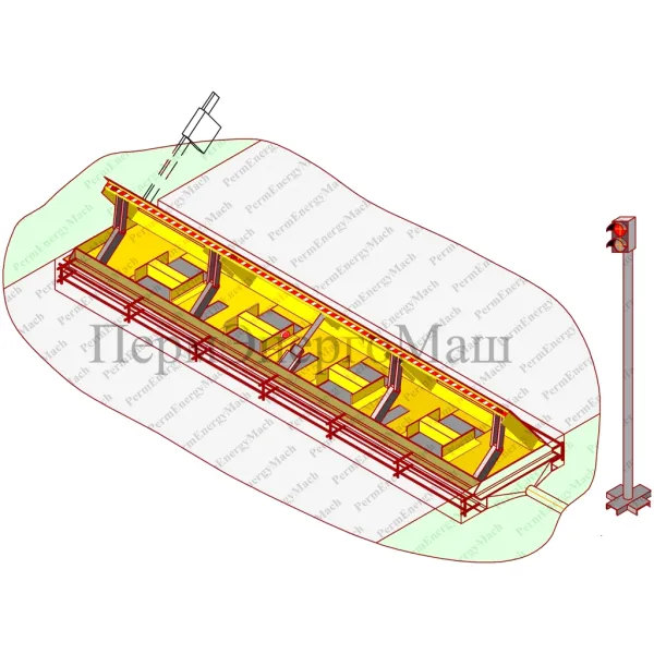 Дорожный блокиратор Барьер-4000УВ электромеханический, врезной