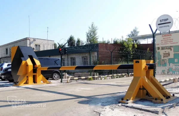 Противотаранный шлагбаум ПШВ-СБ 5000 вертикальный, электромеханический, 20 тонн