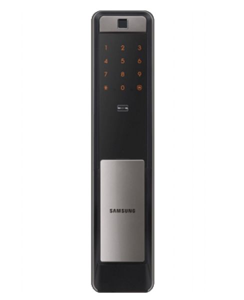 Электронный замок биометрический Samsung SHP DP-609 Silver с отпечатком пальца (одноригельный)