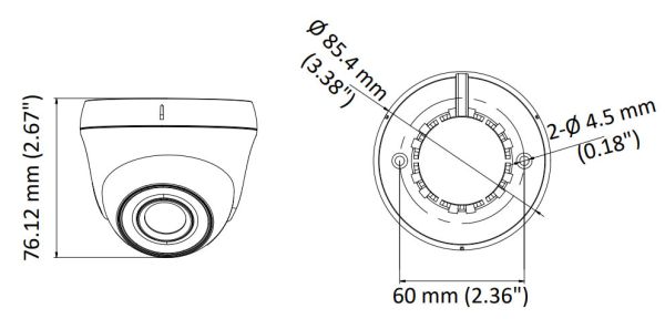 Купольная уличная 2Мп HD-TVI видеокамера HiWatch DS-T203S (6 мм) Купольная уличная 2Мп HD-TVI видеокамера HiWatch DS-T203S (6 мм)