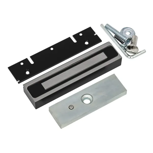 Электромагнитный замок AccordTec ML-200K Premium Black с планкой