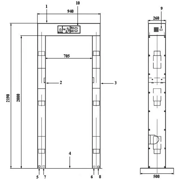 Монитор радиационный КРП-02РК1 пешеходный