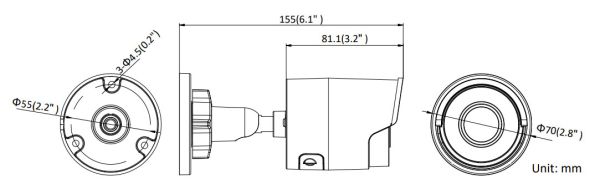 Уличная IP-камера 8Мп Hikvision DS-2CD2083G0-I (2.8 мм)