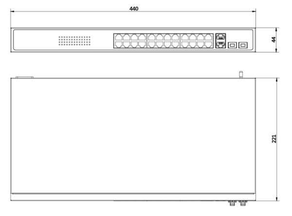 Интеллектуальный управляемый 24-портовый PoE-коммутатор HikVision DS-3E1526P-SI