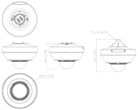 Видеомодуль Wisenet SLA-5M3700P 5Мп f=3,7 мм для камеры PNM-9322VQP
