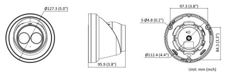 Уличная IP-видеокамера 8 Мп HikVision DS-2CD2383G2-IU (2.8 мм) с технологией AcuSense, черная