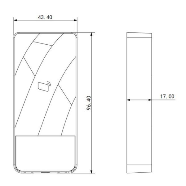 Считыватель Dahua DHI-ASR1200E карт Mifare, IP66