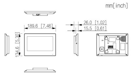IP-видеодомофон сенсорный 7" Dahua DHI-VTH5321GW-W, на Android