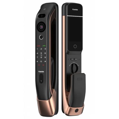 Биометрический электронный замок Kaadas K20 Pro Max Copper с распознаванием лица и функцией видеодомофона Биометрический электронный замок Kaadas K20 Pro Max Copper с распознаванием лица и функцией видеодомофона