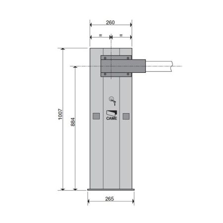 Комплект шлагбаума Came GARD G4000DX Classico, правосторонний (G4000DX KIT)