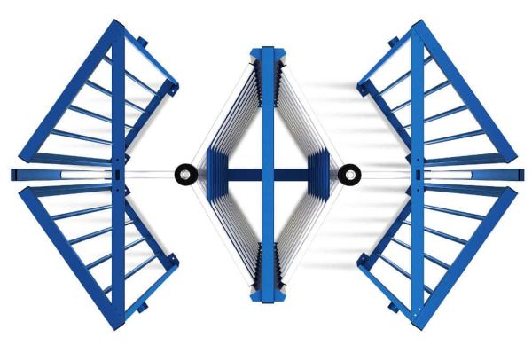 Турникет полноростовой двухпроходной PERCo-RTD-20.2 уличный с электромеханическим приводом Турникет полноростовой двухпроходной PERCo-RTD-20.2 уличный с электромеханическим приводом