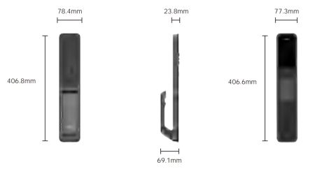 Электронный биометрический замок Kaadas Q9 FVP Black, Wi-Fi, распознавание лица, вен пальцев и отпечатков