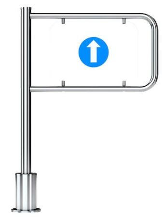 Механическая односторонняя калитка с пружинным возвратом Oxgard К-11 (левая), L=800 мм