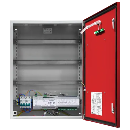 Шкаф ШПС-24 исп.10 красный, для монтажа средств пожарной автоматики