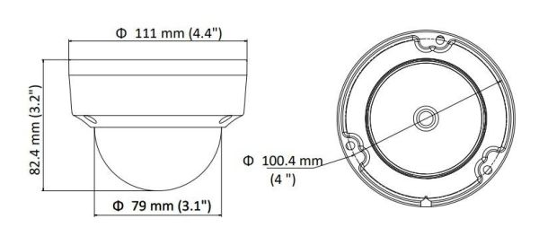Уличная купольная IP-камера 2Мп HiWatch DS-I252 (4 мм)