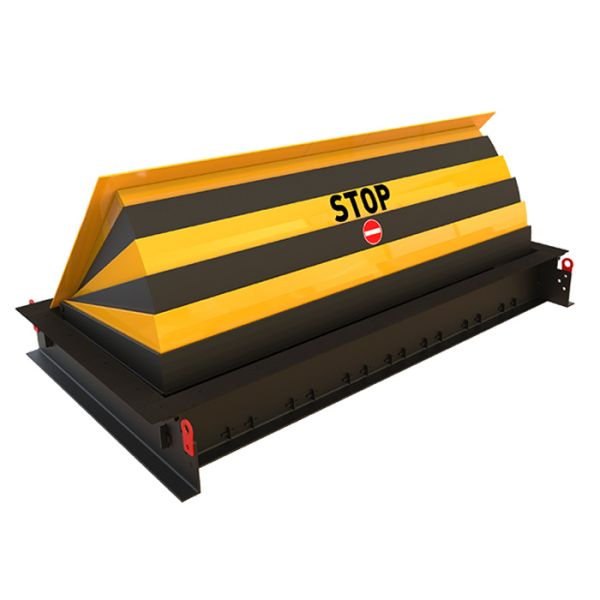 Блокиратор дорожный гидравлический RRB 900 SHALLOW (RRB-40P90-2p-SHLW) с двумя гидроцилиндрами, длина 4000 мм