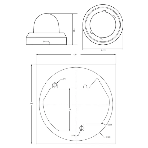 IP-видеокамера 2Мп Rubezh RV-3NCD2165-P-I1 (2.8-12)