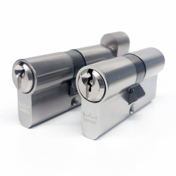 Евроцилиндр dormakaba CBF-1, ключ-вертушка, латунь, 5 ключей