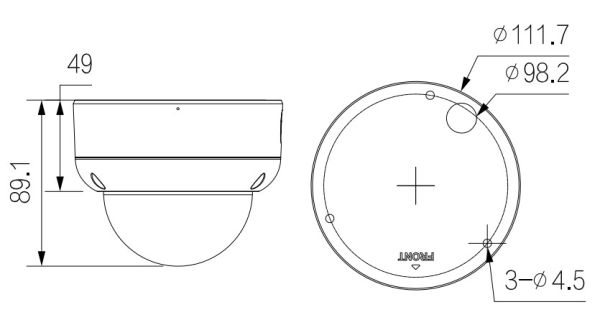 IP-видеокамера уличная 4Мп Dahua DH-IPC-HDBW3441EP-AS-0600B-S2