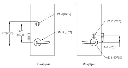 Электронный замок dormakaba Saflok Quantum Pixel (KP2-42KC0G0R3T000A-SB)