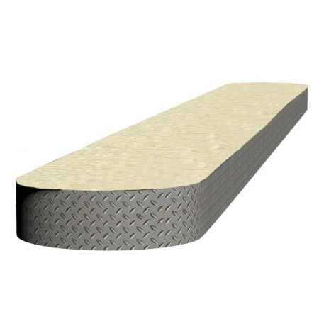 Островок безопасности ParkStyle 4 метра, нестандартный, с шириной 600 мм