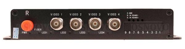 Оптический передатчик видеосигнала Osnovo TA-H4/1F по оптоволокну до 20км Оптический передатчик видеосигнала Osnovo TA-H4/1F по оптоволокну до 20км