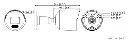 Уличная IP-камера 4Мп HiWatch DS-I450L(C) (4 мм) с технологией ColorVu Уличная IP-камера 4Мп HiWatch DS-I450L(C) (4 мм) с технологией ColorVu