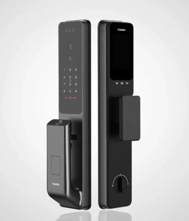 Электронный биометрический замок Kaadas Q9 FVP Black, Wi-Fi, распознавание лица, вен пальцев и отпечатков