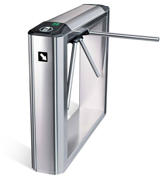 Турникет-трипод тумбовый PERCo-TTD-08A из нержавеющей стали (с автоматическими планками Антипаника)