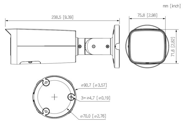IP-видеокамера уличная 2Мп Dahua DH-IPC-HFW2249TP-AS-IL-0600B с ИИ
