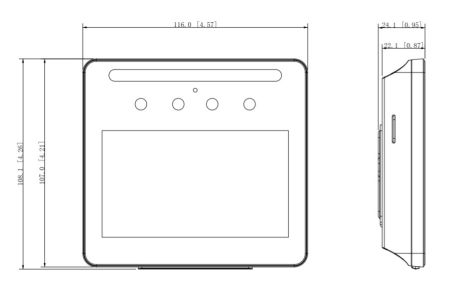 Биометрический терминал доступа Dahua DHI-ASA3213GL-MW с распознаванием лиц и УРВ