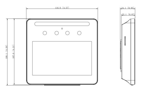 Биометрический терминал доступа Dahua DHI-ASA3213GL-MW с распознаванием лиц и УРВ