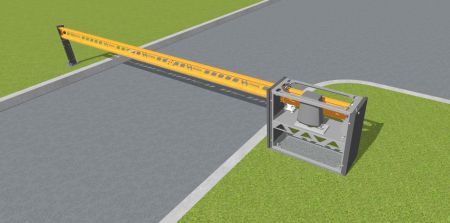 Откатной механический шлагбаум Hurde Block-A1 Combo Long 4 (11-64)