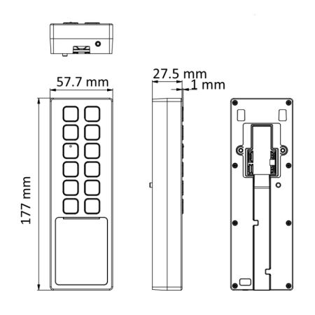Терминал доступа HikVision DS-K1T805EX со считывателем EM-Marine