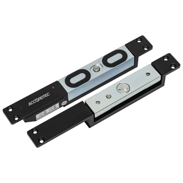 Электромагнитный замок AccordTec ML-1200N2 c герконом, сдвиговый, с планкой