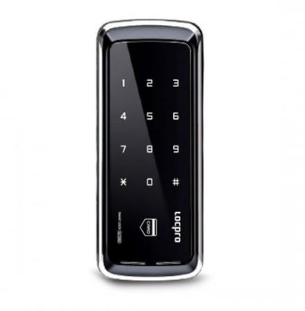 Электронный замок LocPro GL725B2X для стеклянных дверей без монтажных пластин (на клей)