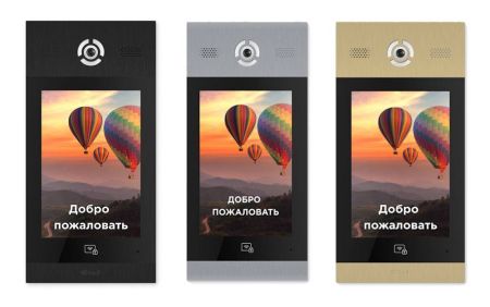 Многоабонентская вызывная панель 10" Bas-IP AA-14FB Gold с распознаванием лиц
