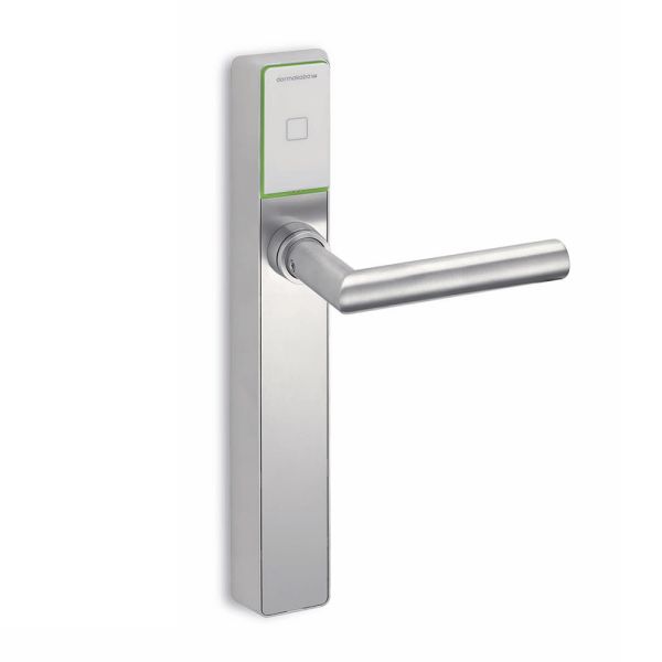 Электронный замок dormakaba c-lever pro (черный, узкий, offline, 72 мм, левый, ручки HA, шток 8 мм)