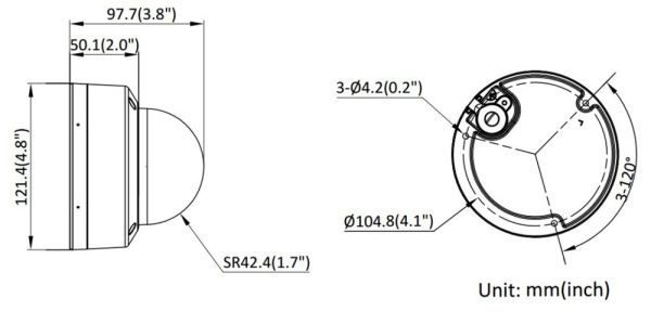 Антивандальная IP-камера 4Мп HiWatch DS-I452M(B) (4 мм) с микрофоном Антивандальная IP-камера 4Мп HiWatch DS-I452M(B) (4 мм) с микрофоном