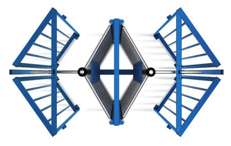 Турникет полноростовой двухпроходной PERCo-RTD-20.1S уличный с электроприводом