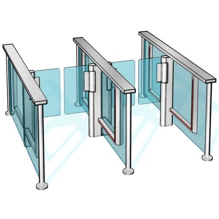 Сенсорный барьер dormakaba Argus HSB-E08, 1 проход