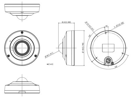Панорамная антивандальная Fisheye IP-видеокамера 6Мп Wisenet XNF-8010RVM (1.6 мм) с транспортным сертификатом