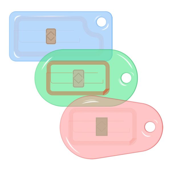 Бесконтактный RFID-брелок SMARTTAG Caramel NXP Mifare Plus SE 1k, прозрачный