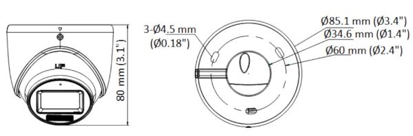 Купольная уличная HD-TVI видеокамера 2Мп HiWatch DS-T203A(B) (3.6 мм) с микрофоном (AoC) Купольная уличная HD-TVI видеокамера 2Мп HiWatch DS-T203A(B) (3.6 мм) с микрофоном (AoC)