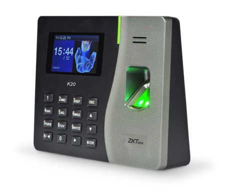 Биометрический терминал учёта рабочего времени ZKTeco K20