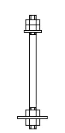 Комплект фундаментных болтов для монтажа ПТУ-Л РЗ.333.80.000