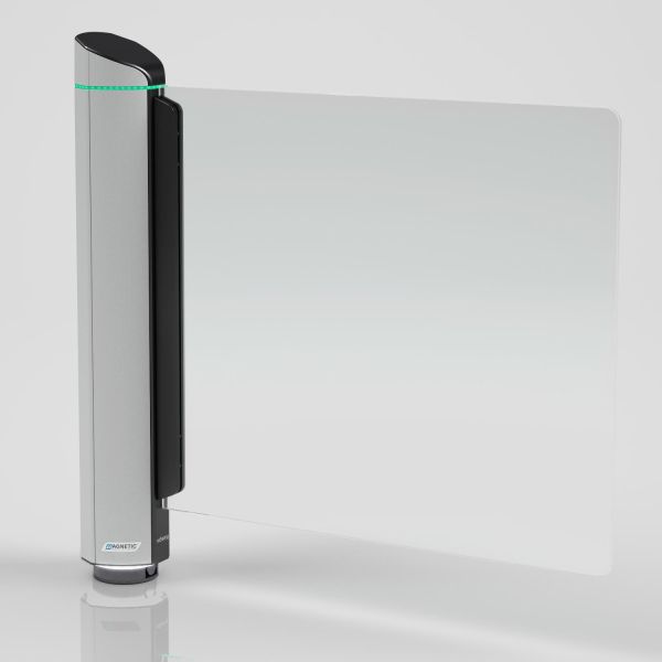 Моторизованная калитка Magnetic mSwing с стеклянной створкой 994x1000 мм