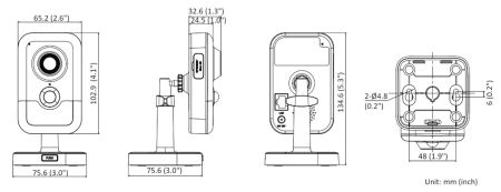 Компактная IP-видеокамера 4Мп HikVision DS-2CD2443G2-I (2.8 мм) с технологией AcuSense