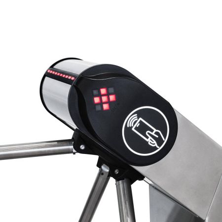 Турникет-трипод PERCo-TTR-08A из нержавеющей стали, с автоматическими планками Антипаника